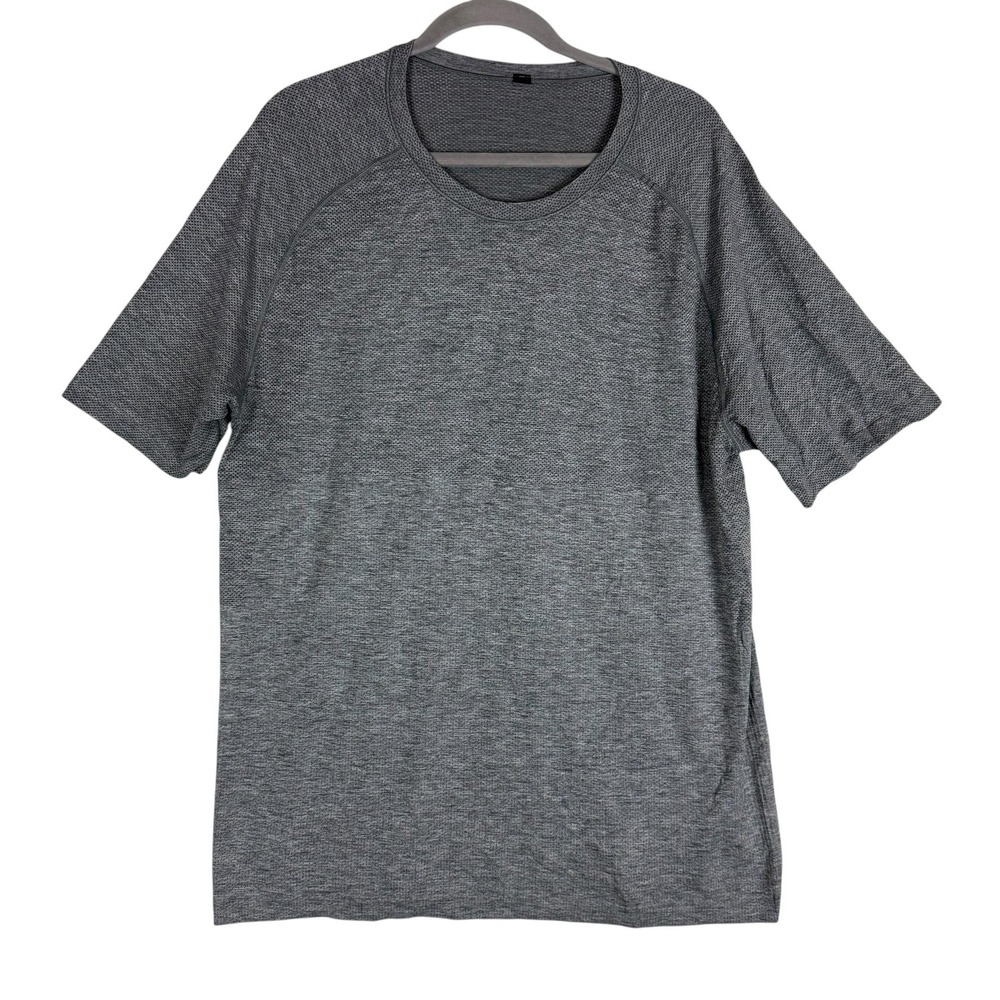 Lululemon Shirt Mens L Gray Short Sleeve Athletic Tee Movement Is Medicine